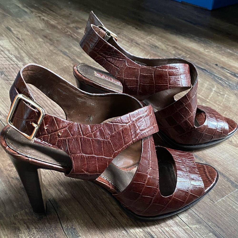 Brown High Heel Sandals